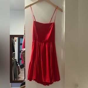 Backless red urban outfitters dress